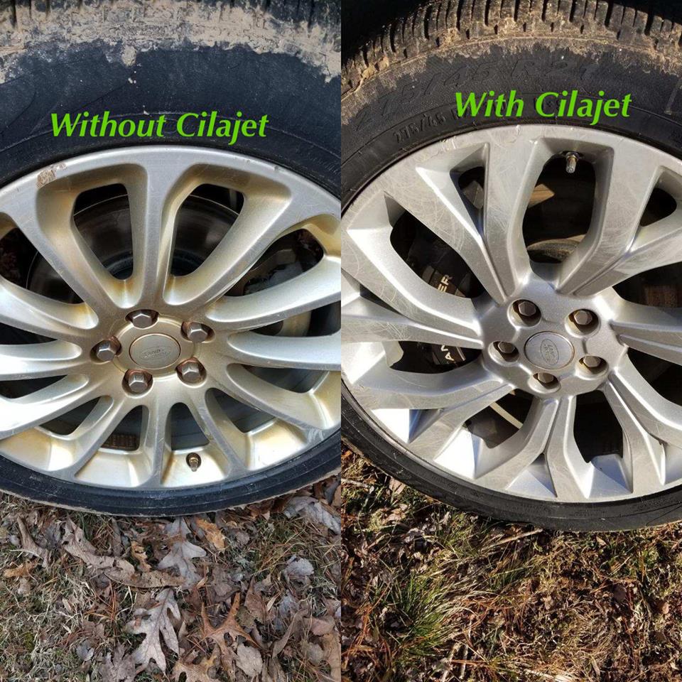 Cilajet will keep your alloy wheels clean after months of serious wear and tear. 